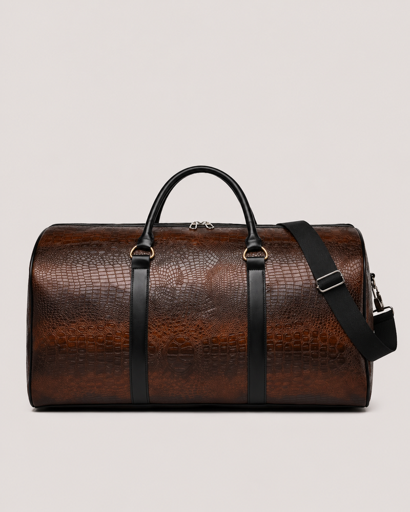 Croco Duffle Bag